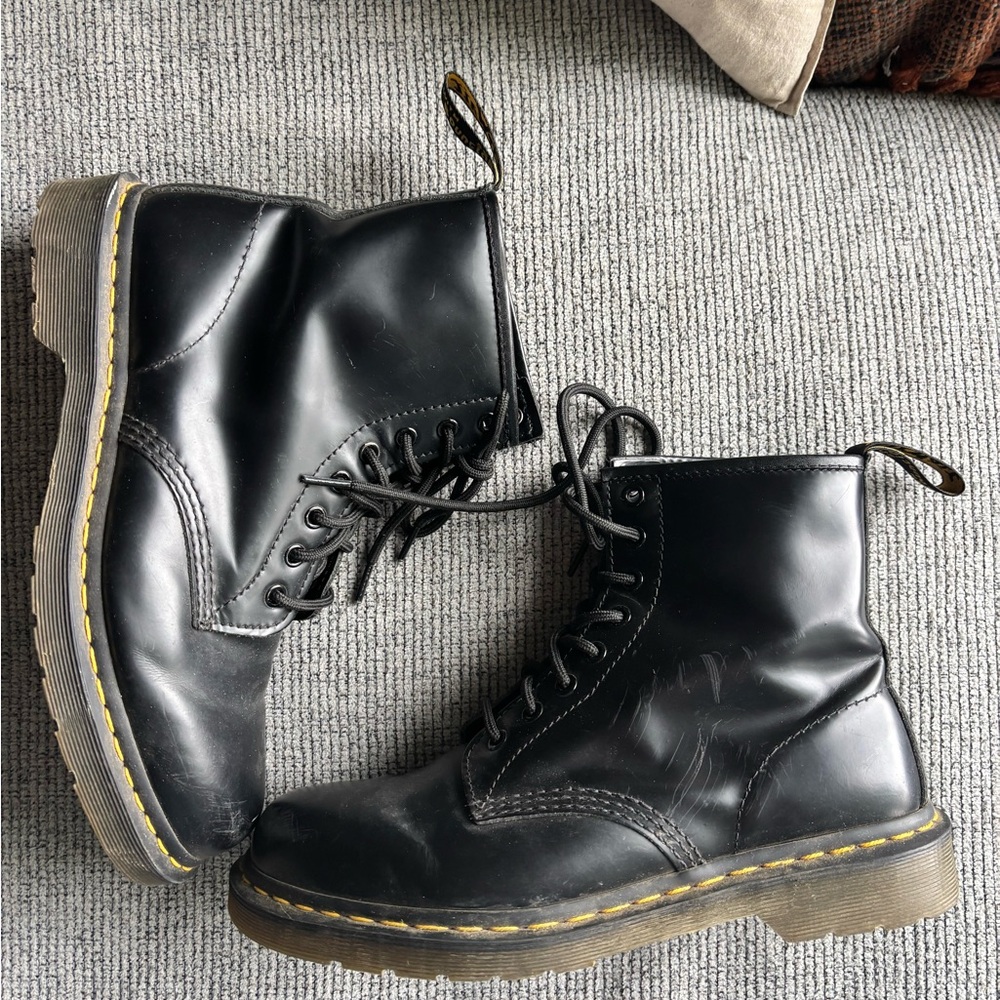 Dr. Martens Black Leather Boots